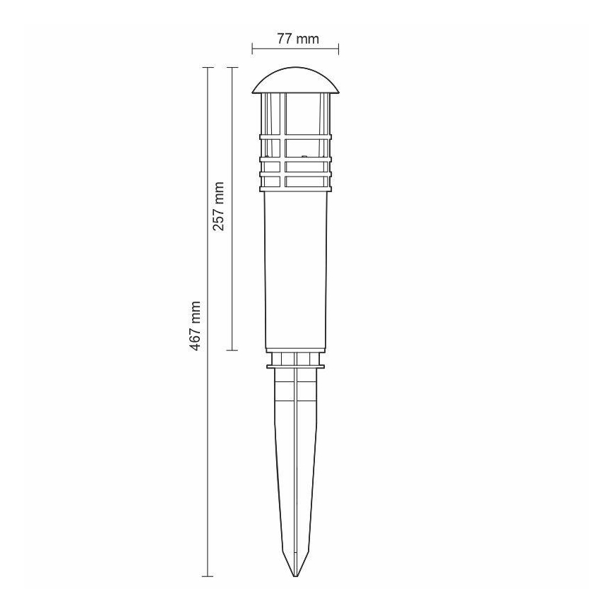 LED Lamp voor Buiten LED/3W/230V 2800K IP65