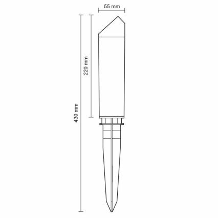 LED Lamp voor Buiten LED/3W/230V 2800K IP65