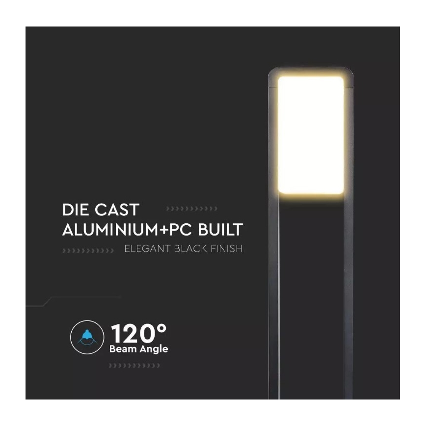 LED Lamp voor Buiten SAMSUNG CHIP LED/10W/230V 3000K IP65 zwart