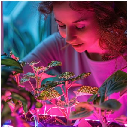 LED Lamp voor plantengroei PLANTY E27/24W/230V 1200K