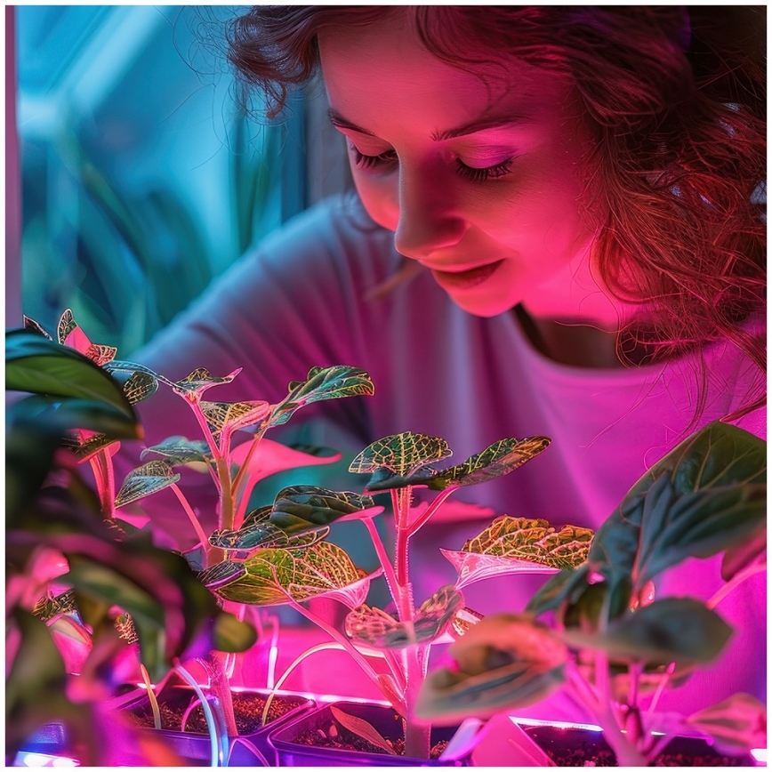 LED Lamp voor plantengroei PLANTY E27/24W/230V 1200K