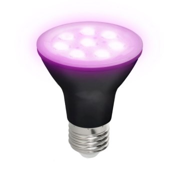 LED Lamp voor plantengroei PLANTY E27/7W/230V 1200K zwart