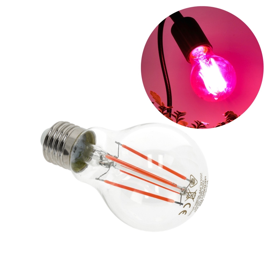 LED Lamp voor plantengroei PLANTY E27/8W/230V 1200K