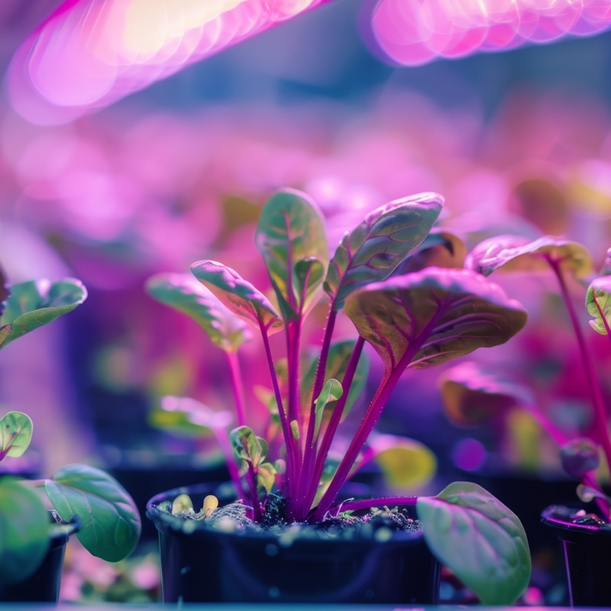 LED Lamp voor plantengroei PLANTY E27/9W/230V 1200K zwart