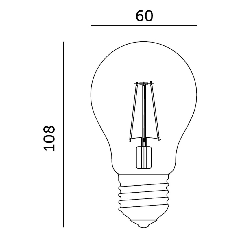 LED Lamp voor plantengroei VITABLOOM E27/8W/230V 1200K - Brilagi