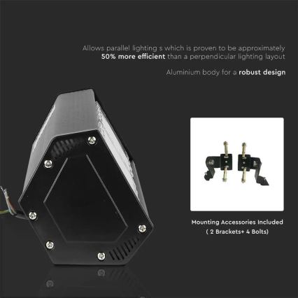 LED Langwerpige Industrie Lamp High Bay SAMSUNG CHIP LED/100W/230V 4000K IP54