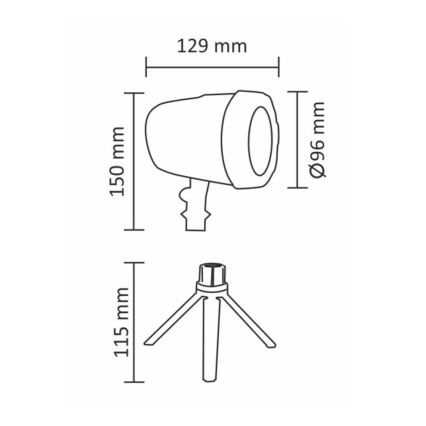 LED Laser Projector voor Buiten LED/5W/230V IP44