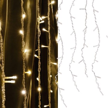 LED-lichtgordijn ESTELLA 47xLED/8 functies 3,5 m warm wit
