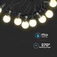 LED Lichtketting voor Buiten STRING 10m 20xLED/0,5W/230V IP44 6000K