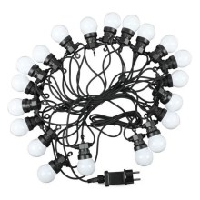 LED Lichtketting voor Buiten STRING 10m 20xLED/0,5W/24/230V 3000K IP44