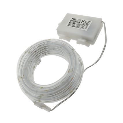 LED-lichtslinger voor buiten, 100 LED, 3×AA, 5,45 m, IP44, meerkleurig