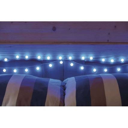 LED-lichtslinger voor buiten 40xLED/9m IP44 blauw