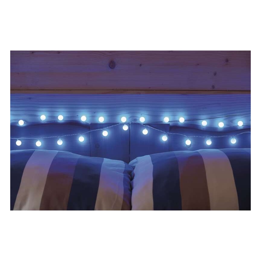 LED-lichtslinger voor buiten 40xLED/9m IP44 blauw