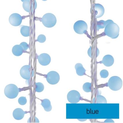 LED-lichtslinger voor buiten 40xLED/9m IP44 blauw