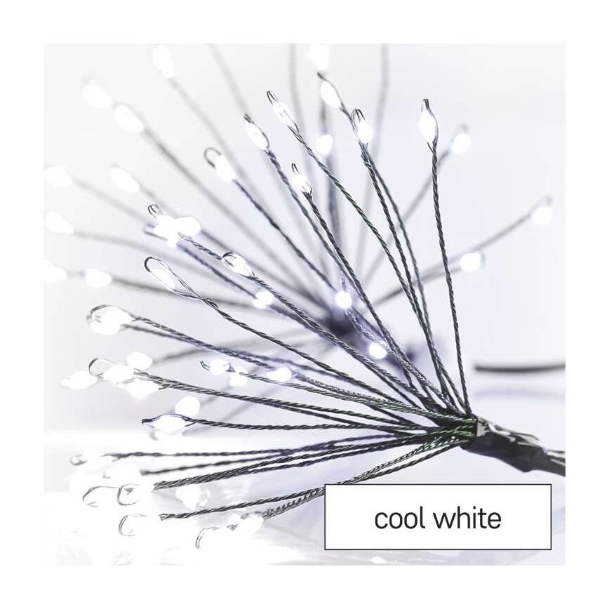 LED-lichtsnoer 150xLED/5,35 m koud wit