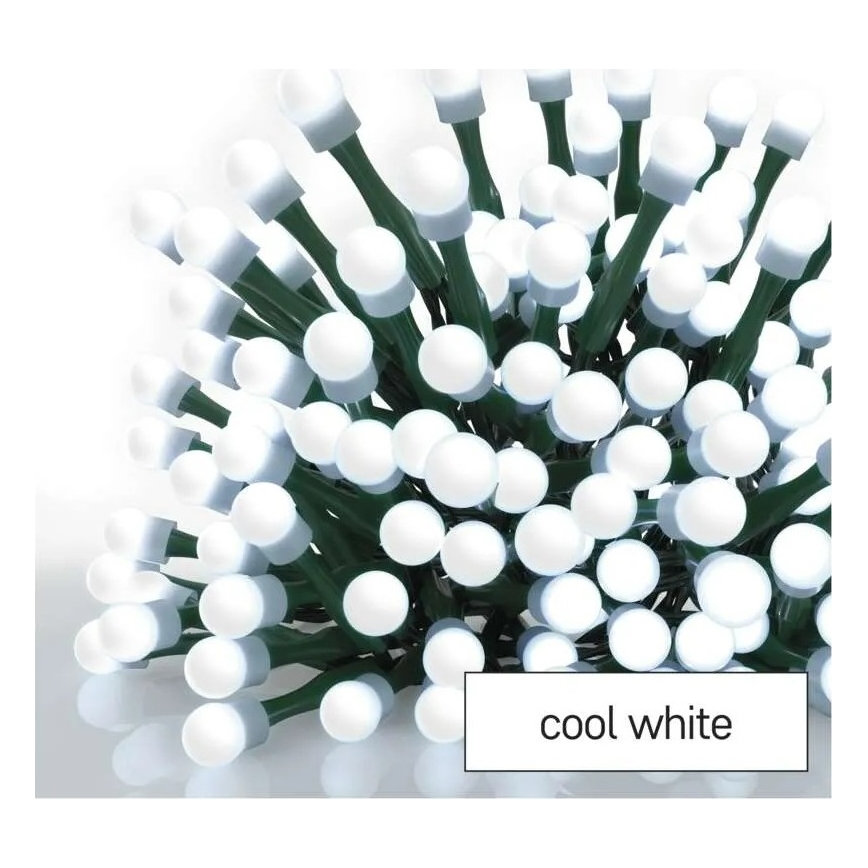 LED-lichtsnoer 200xLED/8 functies 20m IP44 koel wit