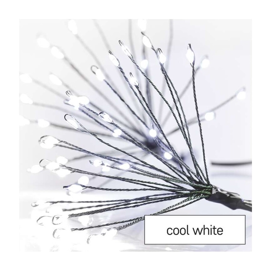 LED-lichtsnoer, 450 LEDs, 8+3 m, koud wit