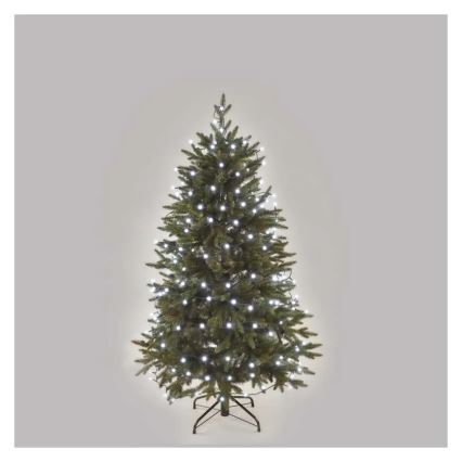 LED-lichtsnoer met 300 LEDs, 8 functies, 35 m, koud wit
