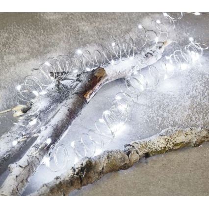 LED-lichtsnoer voor buiten 100xLED/15m IP44 koud wit