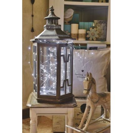 LED-lichtsnoer voor buiten 100xLED/15m IP44 koud wit