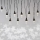 LED-lichtsnoer voor buiten 10xLED/9,5 m IP44 koelwit