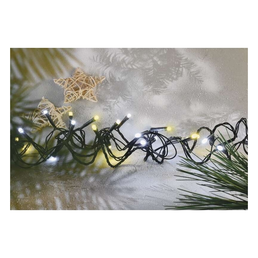 LED-lichtsnoer voor buiten 120xLED/2 functies 17m IP44 warm/koud wit