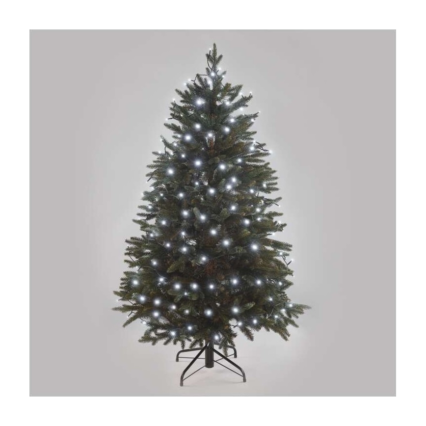 LED-lichtsnoer voor buiten, 180 LEDs, 8 standen, 23 m, IP44, koud wit