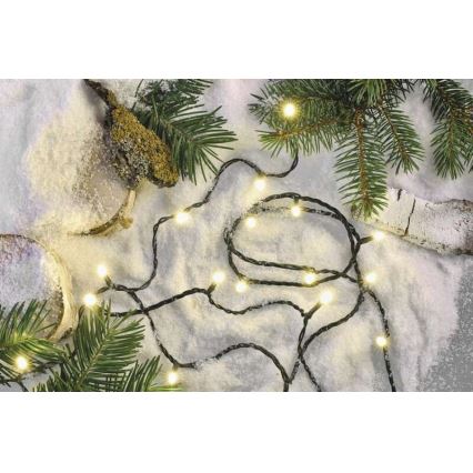 LED-lichtsnoer voor buiten, 240 LEDs, 8 standen, 29 m, IP44, warm wit