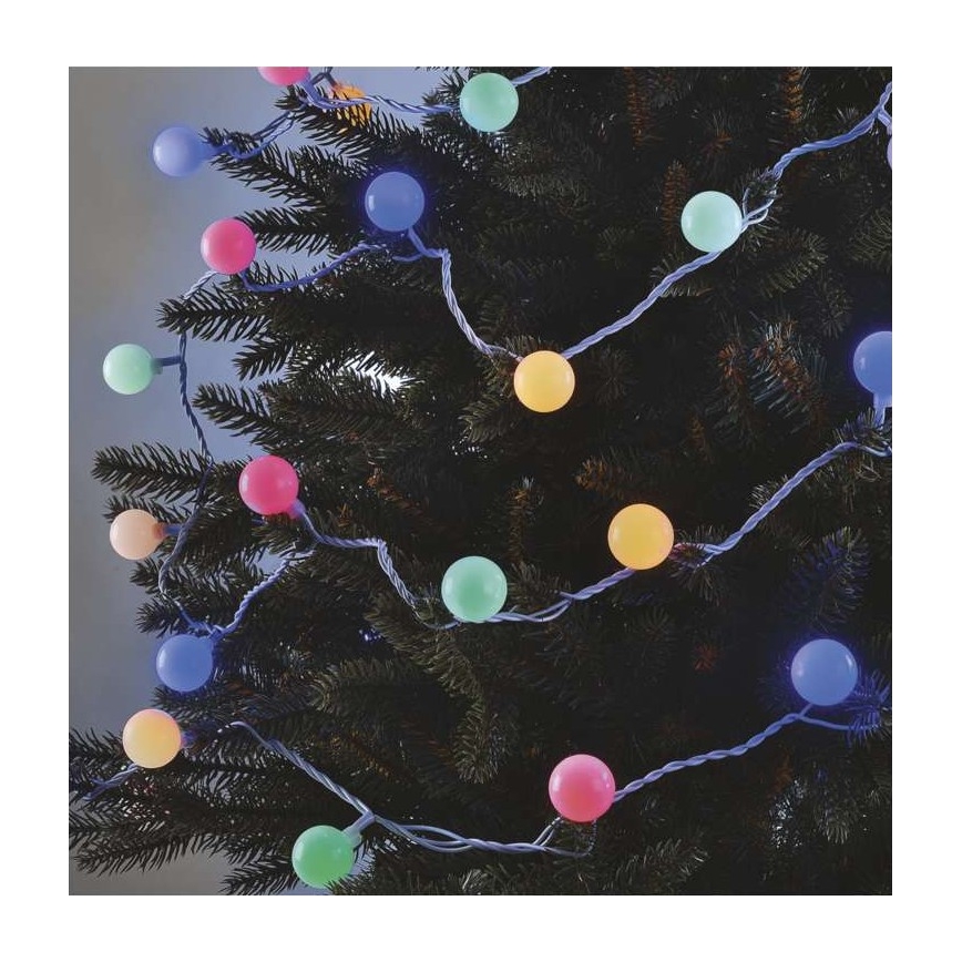 LED lichtsnoer voor buiten 40xLED/9m IP44 meerkleurig