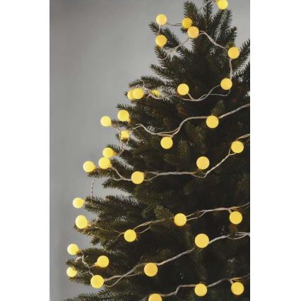 LED-lichtsnoer voor buiten 40xLED/9m IP44 warm wit