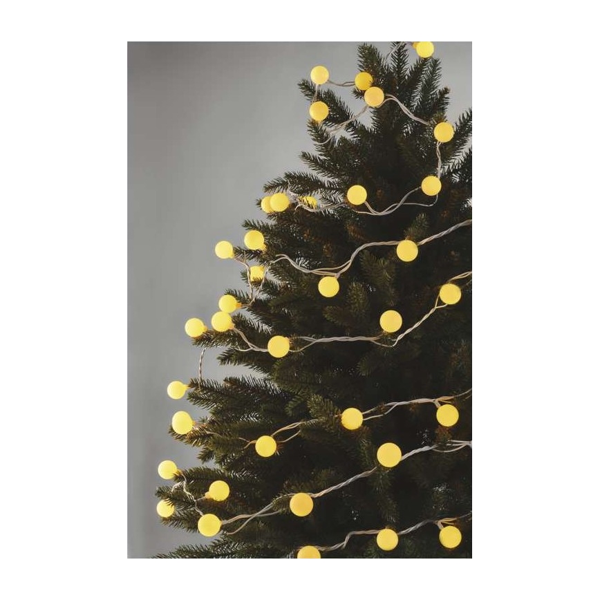 LED-lichtsnoer voor buiten 40xLED/9m IP44 warm wit