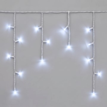 LED-lichtsnoer voor buiten 50xLED/3x0,4m IP44 koel wit