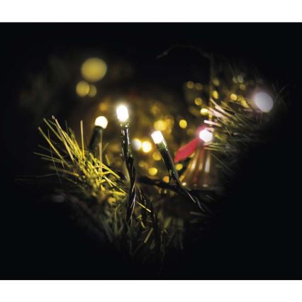 LED-lichtsnoer voor buiten 80xLED/13m IP44 warm wit