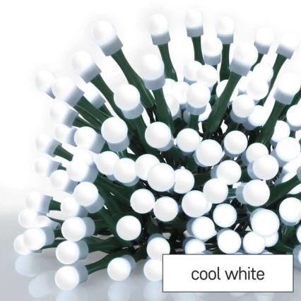 LED-lichtsnoer voor buiten, 80×LED, 8 functies, 13 m, koud wit, IP44