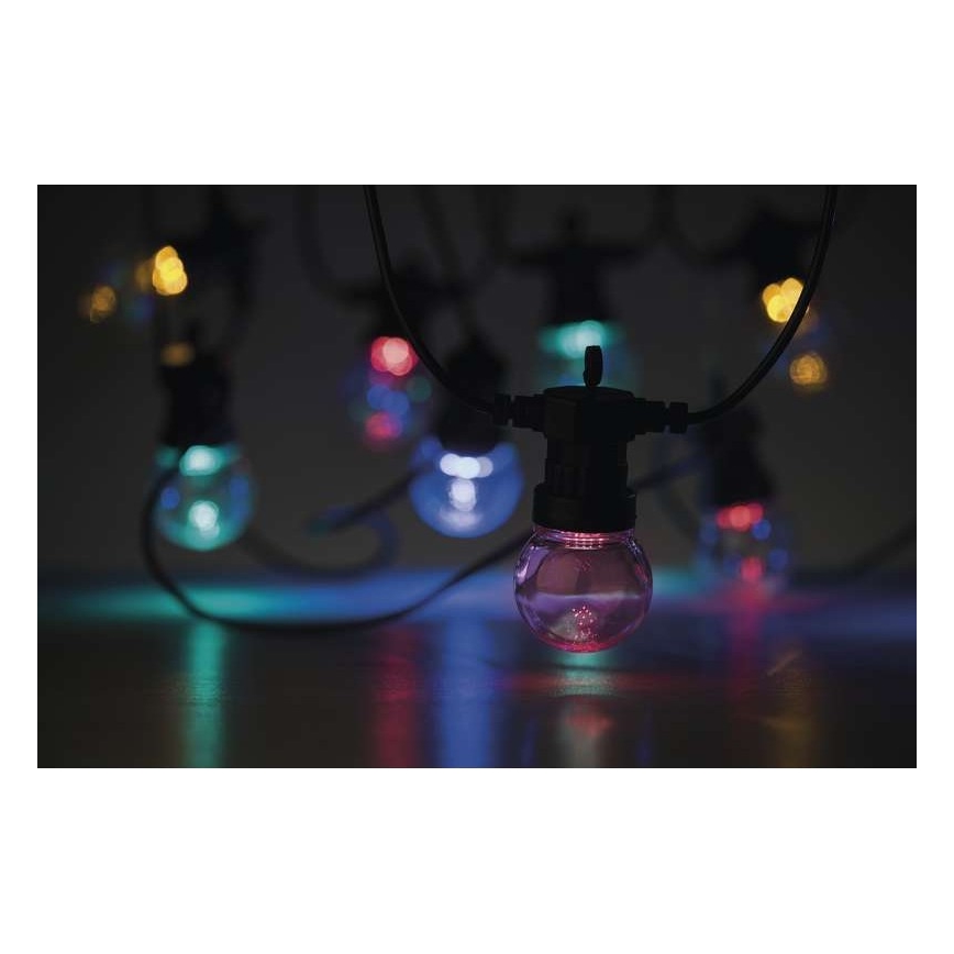 LED-lichtsnoer voor buiten, decoratief, 50×LED, 10 m, IP44, helder