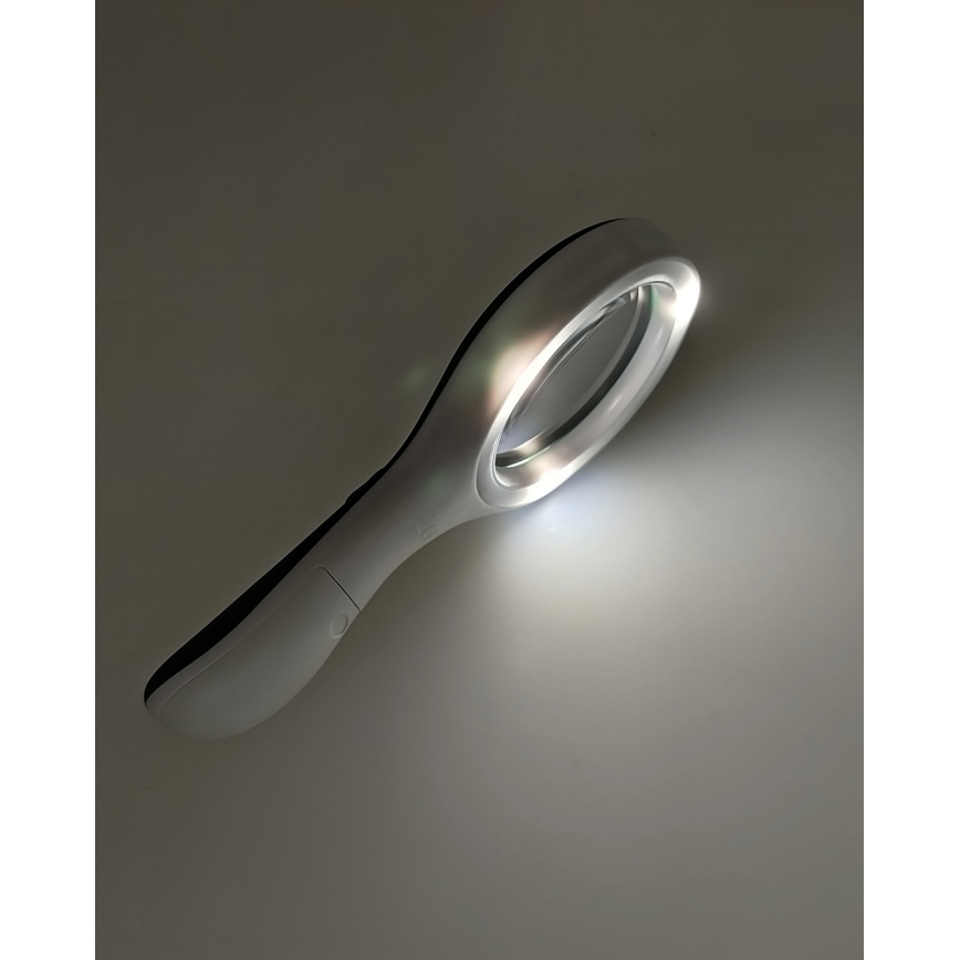 LED-loep 3× vergroting met LED-verlichting/3W/2xAAA IP22
