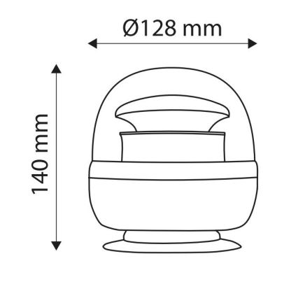 LED Magnetisch zwaailicht LICHT LED SMD 2835 / 12-24V