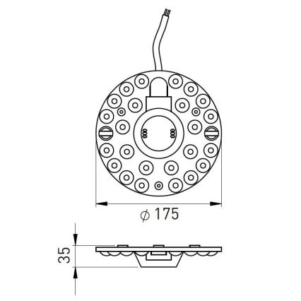 LED Magnetische module LED/24W/230V Ø 17,5 cm 2700/3000/4000/5000/6500K