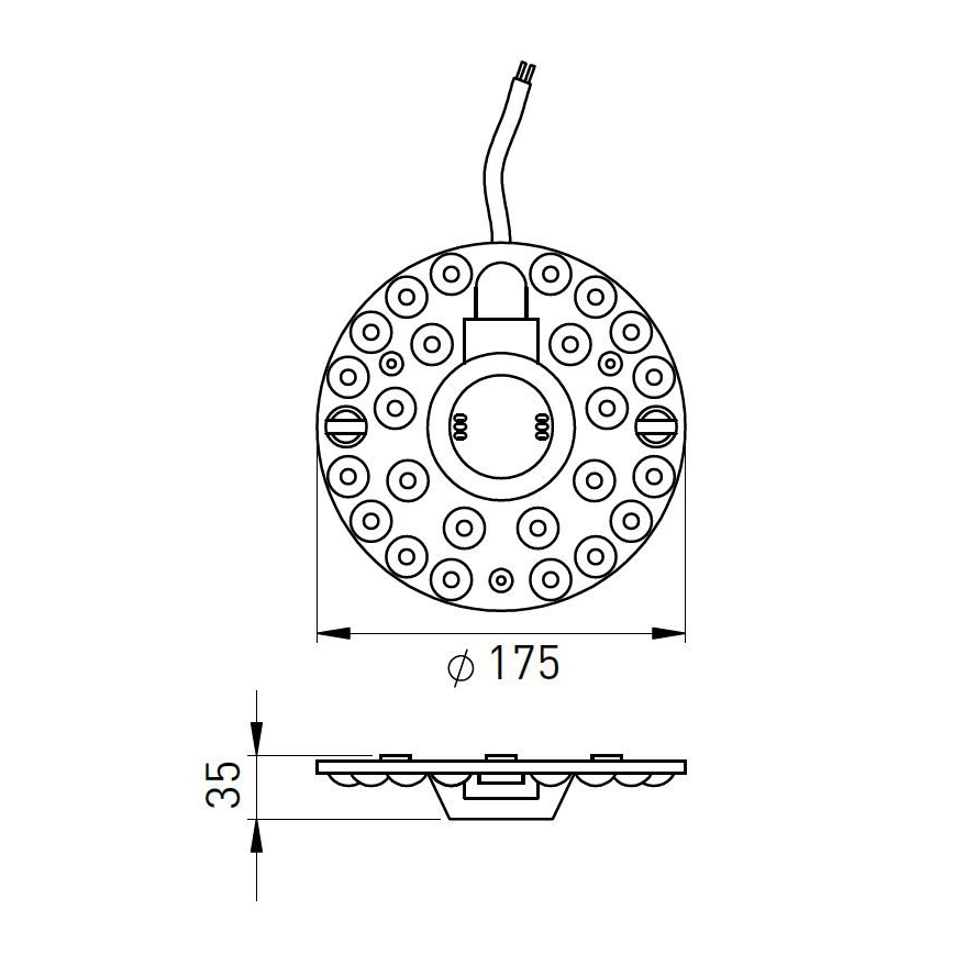 LED Magnetische module LED/24W/230V Ø 17,5 cm 2700/3000/4000/5000/6500K