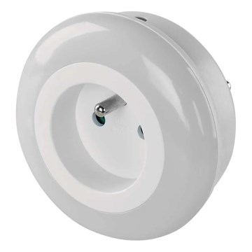 LED-nachtlamp met sensor en stopcontact LED/0,3W/230V