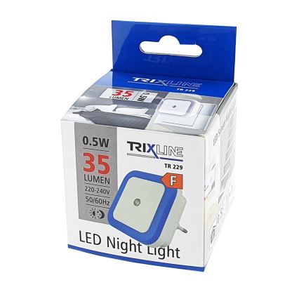 LED Nachtlamp met sensor LED/0,5W/230V blauw