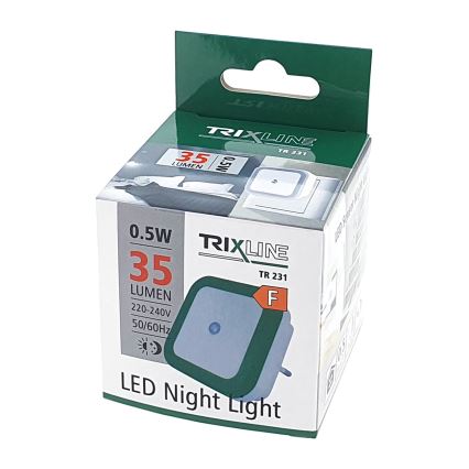 LED Nachtlamp met sensor LED/0,5W/230V groen