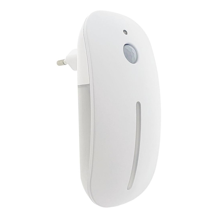 LED Nachtlamp met sensor LED/1W/230V wit