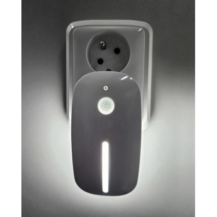 LED Nachtlamp met sensor LED/1W/230V wit