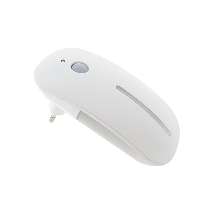 LED Nachtlamp met sensor LED/1W/230V wit