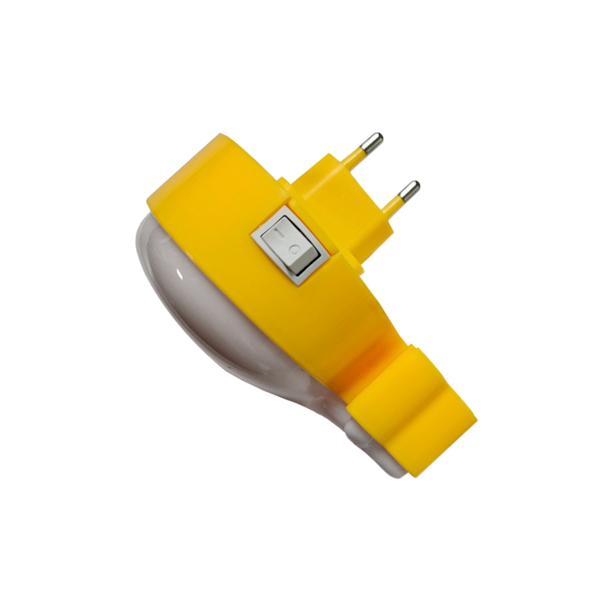 LED Nachtlampje kinderkamer LED/0,5W/230V walvis