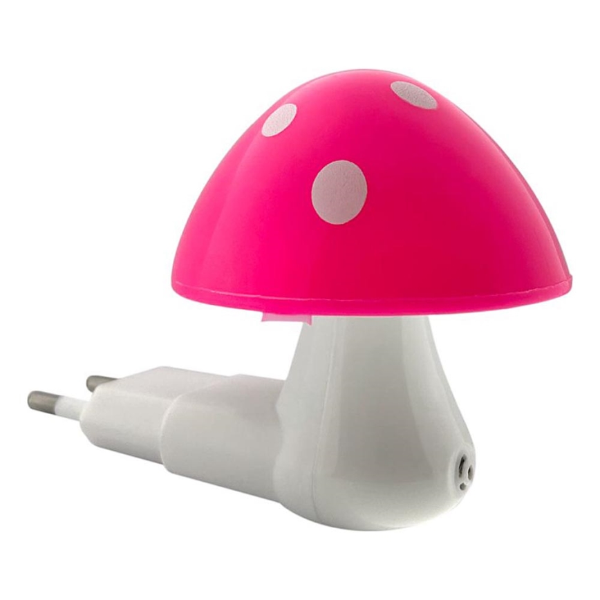 LED Nachtlampje kinderkamer met schemersensor ​ LED/0,5W/230V paddenstoel
