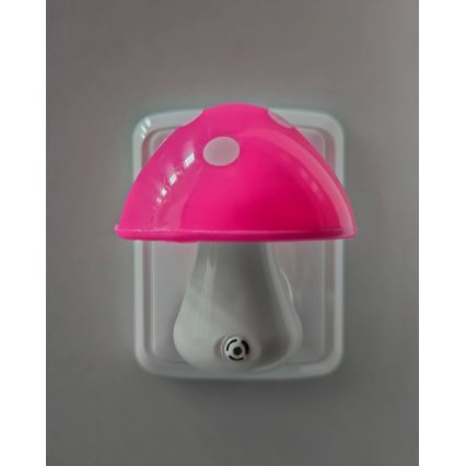 LED Nachtlampje kinderkamer met schemersensor ​ LED/0,5W/230V paddenstoel