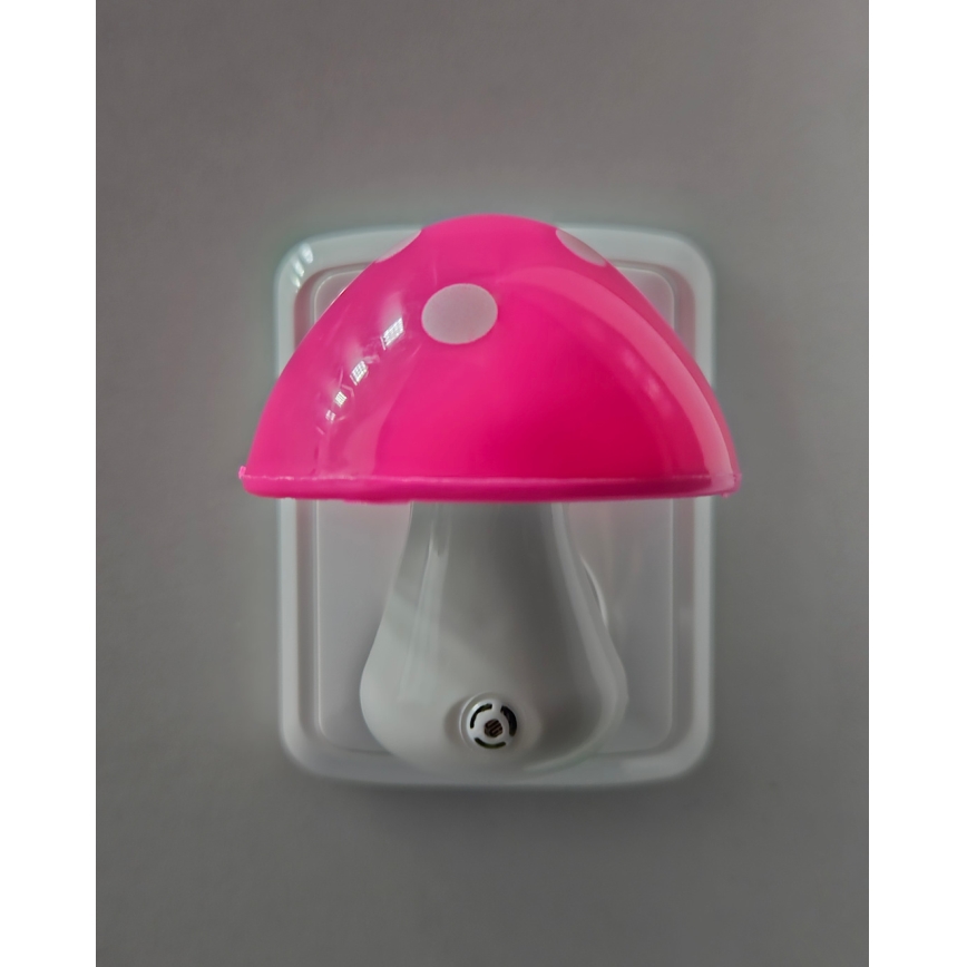 LED Nachtlampje kinderkamer met schemersensor ​ LED/0,5W/230V paddenstoel