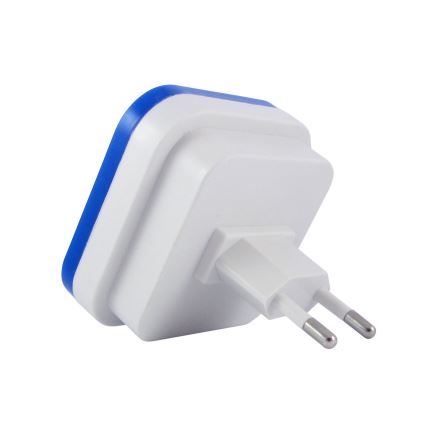 LED-nachtlampje met schemersensor LED/0,5W/230V blauw